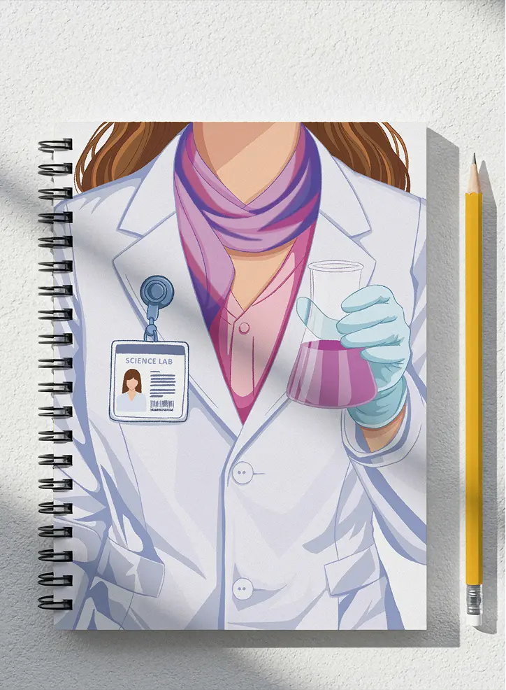 Female Scientist Notebook — Image 1