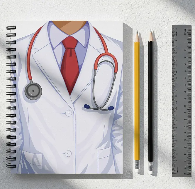 Male Medical Professional Notebook